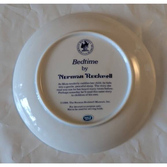 Norman Rockwell "Bedtime" Collection Plate Figurine Bell Mug Nursery Decoration - Picture 12 of 12